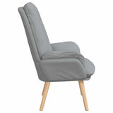 Fauteuil relaxant Gris clair 69 x 74 x 93 cm tissu