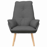 Fauteuil relaxant Gris foncé 69 x 74 x 93 cm tissu
