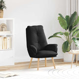 Fauteuil relaxant Noir 69 x 74 x 93 cm tissu