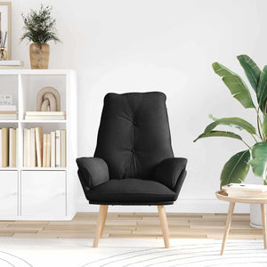 Fauteuil relaxant Noir 69 x 74 x 93 cm tissu