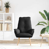 Fauteuil relaxant Noir 69 x 74 x 93 cm tissu