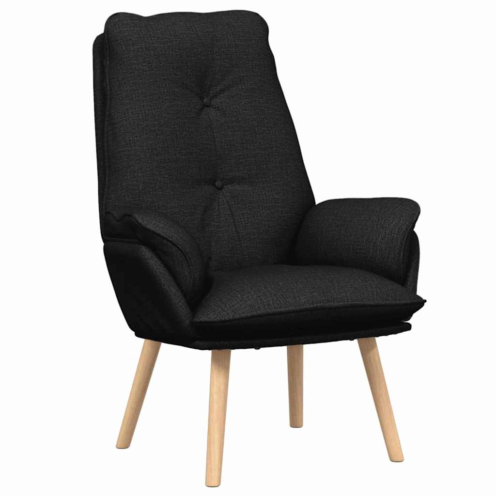 Fauteuil relaxant Noir 69 x 74 x 93 cm tissu