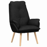 Fauteuil relaxant Noir 69 x 74 x 93 cm tissu