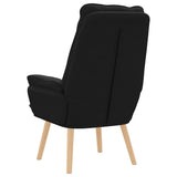 Fauteuil relaxant Noir 69 x 74 x 93 cm tissu