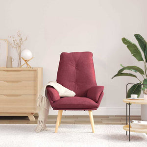 Fauteuil relaxant Rouge bordeaux 69 x 74 x 93 cm tissu