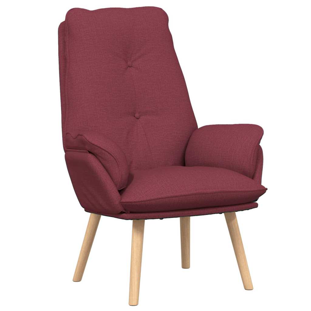 Fauteuil relaxant Rouge bordeaux 69 x 74 x 93 cm tissu