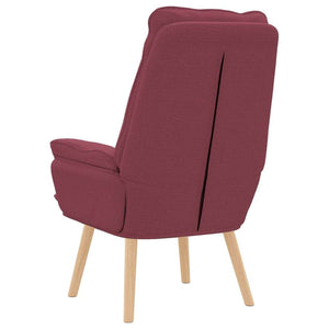 Fauteuil relaxant Rouge bordeaux 69 x 74 x 93 cm tissu