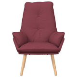 Fauteuil relaxant Rouge bordeaux 69 x 74 x 93 cm tissu