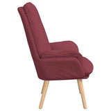 Fauteuil relaxant Rouge bordeaux 69 x 74 x 93 cm tissu