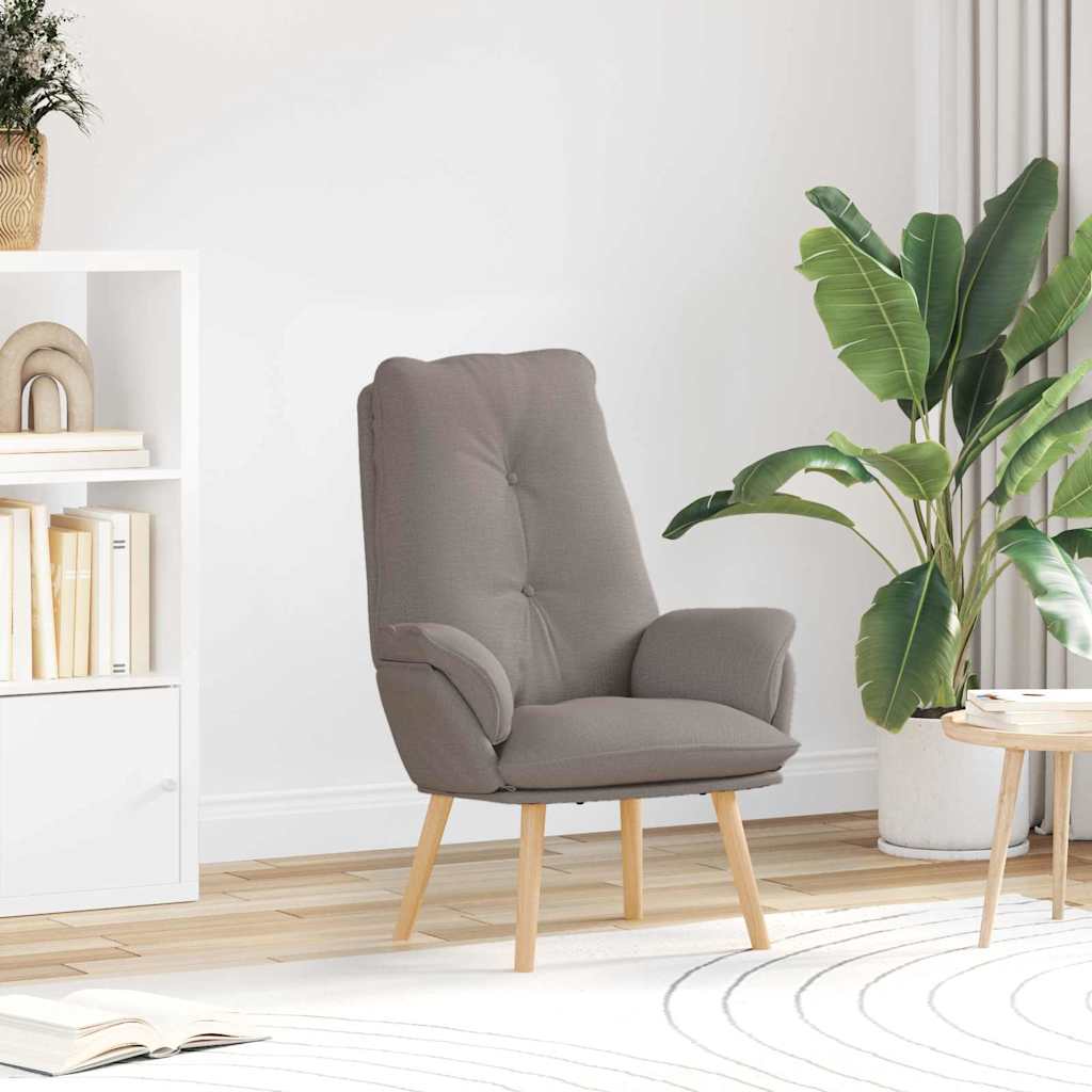 Fauteuil relaxant Taupe 69 x 74 x 93 cm tissu