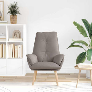 Fauteuil relaxant Taupe 69 x 74 x 93 cm tissu
