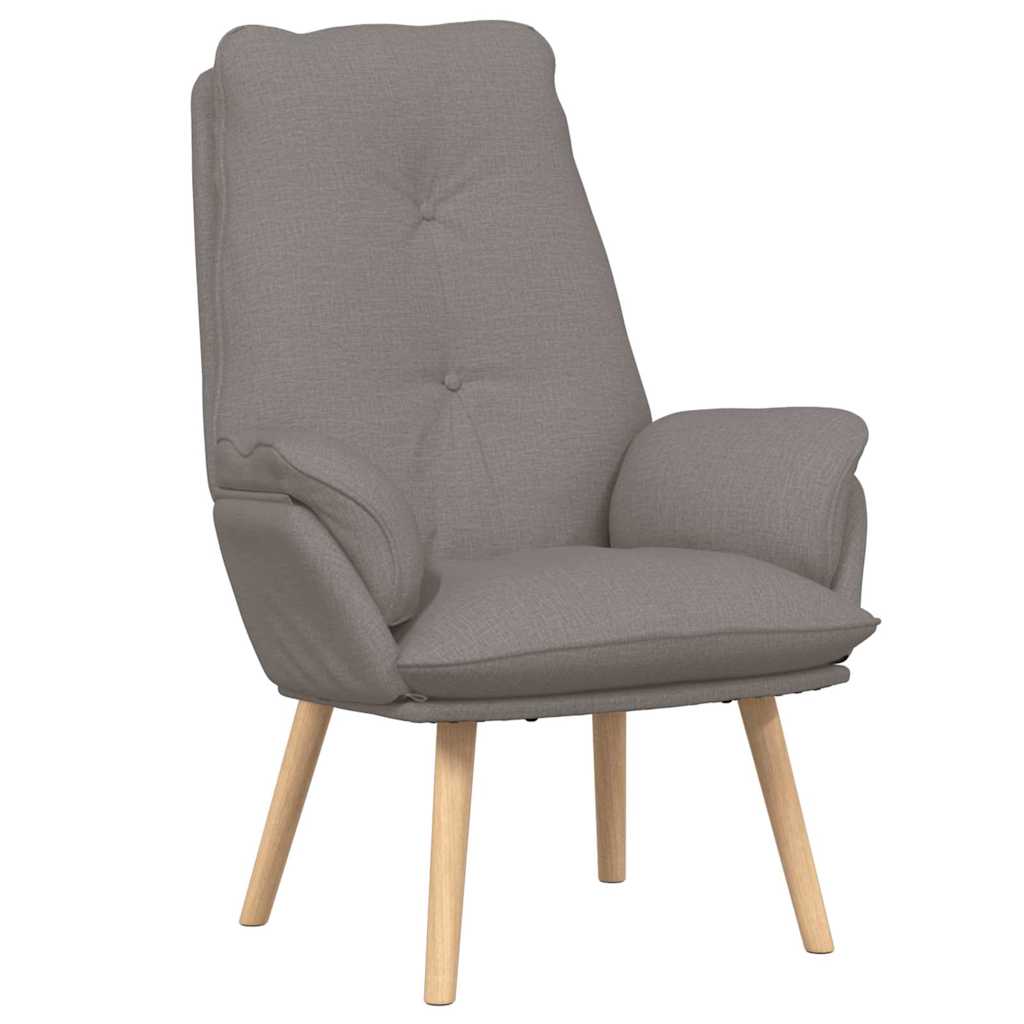 Fauteuil relaxant Taupe 69 x 74 x 93 cm tissu
