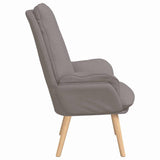 Fauteuil relaxant Taupe 69 x 74 x 93 cm tissu