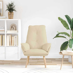 Fauteuil relaxant Crème 69 x 74 x 93 cm tissu