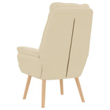 Fauteuil relaxant Crème 69 x 74 x 93 cm tissu