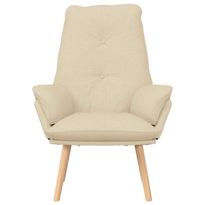 Fauteuil relaxant Crème 69 x 74 x 93 cm tissu