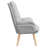 Fauteuil relaxant Gris nuage 69 x 74 x 93 cm tissu