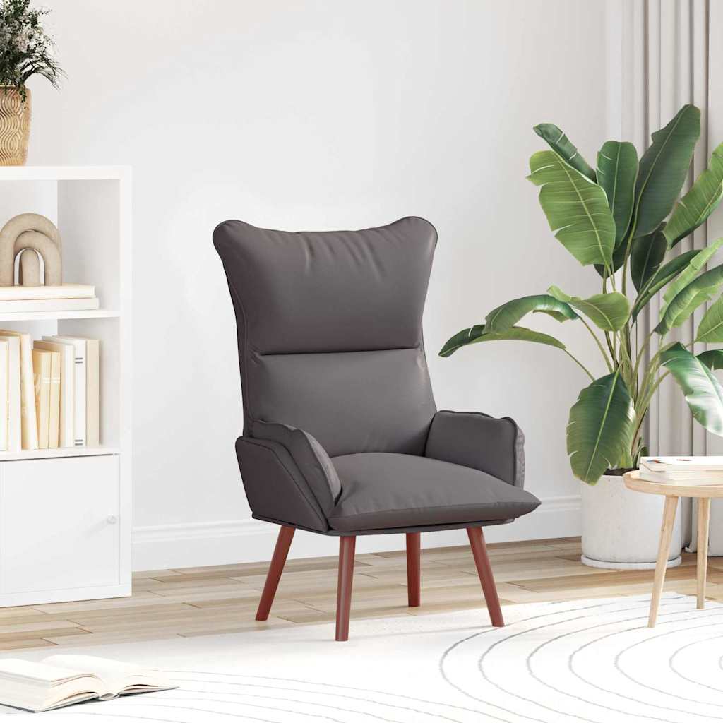 Fauteuil relaxant Gris 69 x 74 x 93 cm Faux cuir