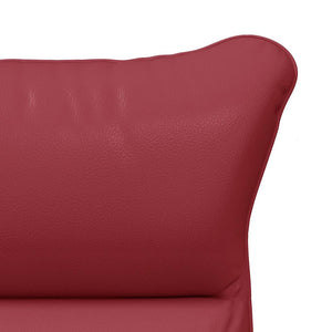 Fauteuil relaxant Rouge bordeaux 69 x 74 x 93 cm Faux cuir