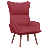 Fauteuil relaxant Rouge bordeaux 69 x 74 x 93 cm Faux cuir