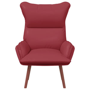 Fauteuil relaxant Rouge bordeaux 69 x 74 x 93 cm Faux cuir