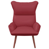 Fauteuil relaxant Rouge bordeaux 69 x 74 x 93 cm Faux cuir
