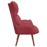 Fauteuil relaxant Rouge bordeaux 69 x 74 x 93 cm Faux cuir