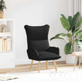 Fauteuil relaxant Noir 69 x 74 x 93 cm tissu