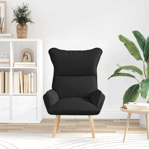 Fauteuil relaxant Noir 69 x 74 x 93 cm tissu