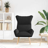 Fauteuil relaxant Noir 69 x 74 x 93 cm tissu