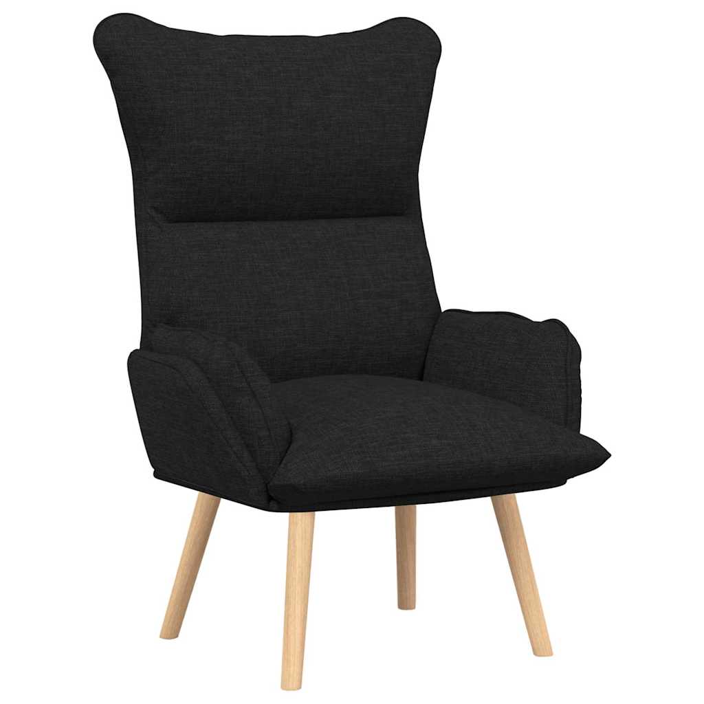 Fauteuil relaxant Noir 69 x 74 x 93 cm tissu