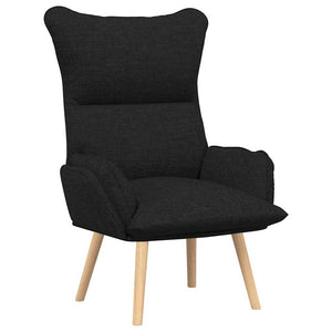Fauteuil relaxant Noir 69 x 74 x 93 cm tissu