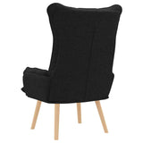 Fauteuil relaxant Noir 69 x 74 x 93 cm tissu