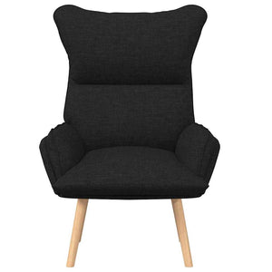 Fauteuil relaxant Noir 69 x 74 x 93 cm tissu