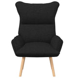 Fauteuil relaxant Noir 69 x 74 x 93 cm tissu