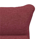 Fauteuil relaxant Rouge bordeaux 69 x 74 x 93 cm tissu