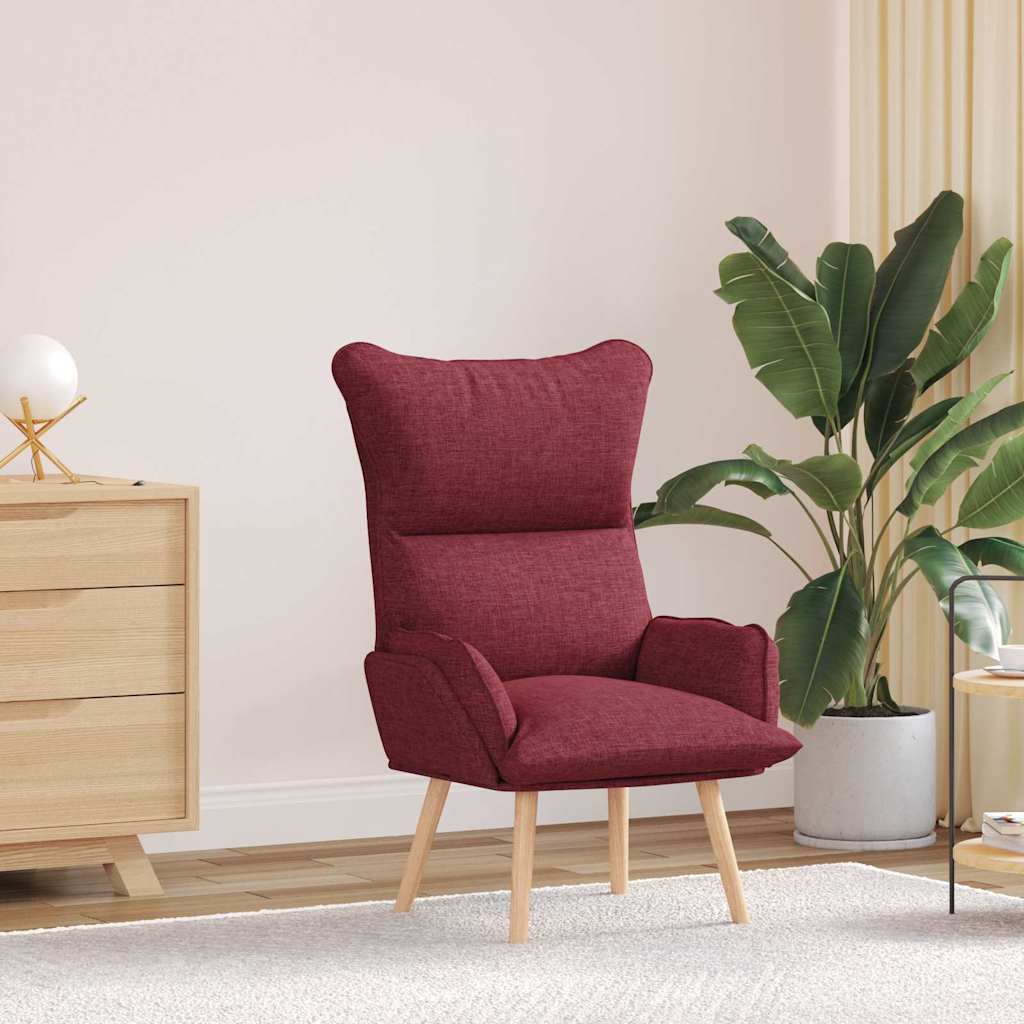 Fauteuil relaxant Rouge bordeaux 69 x 74 x 93 cm tissu