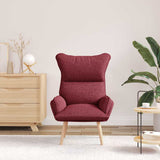 Fauteuil relaxant Rouge bordeaux 69 x 74 x 93 cm tissu