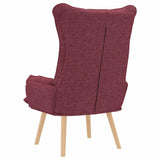 Fauteuil relaxant Rouge bordeaux 69 x 74 x 93 cm tissu