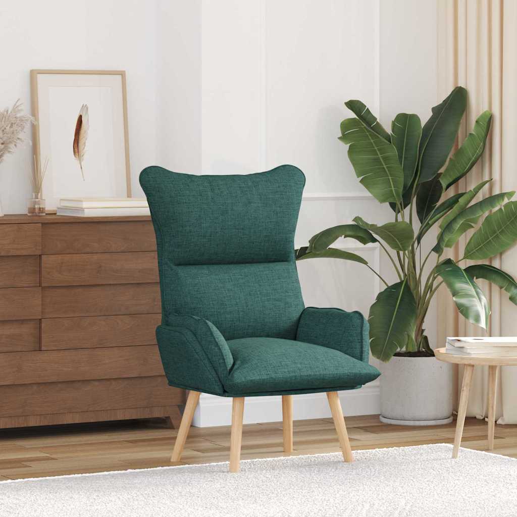 Fauteuil relaxant Vert foncé 69 x 74 x 93 cm tissu