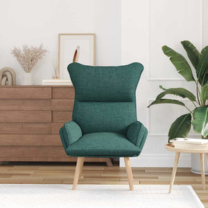Fauteuil relaxant Vert foncé 69 x 74 x 93 cm tissu