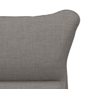 Fauteuil relaxant Taupe 69 x 74 x 93 cm tissu