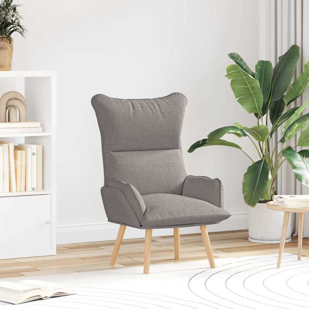 Fauteuil relaxant Taupe 69 x 74 x 93 cm tissu