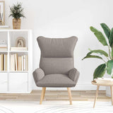 Fauteuil relaxant Taupe 69 x 74 x 93 cm tissu