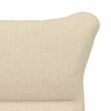 Fauteuil relaxant Crème 69 x 74 x 93 cm tissu