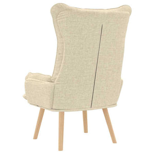 Fauteuil relaxant Crème 69 x 74 x 93 cm tissu