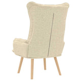 Fauteuil relaxant Crème 69 x 74 x 93 cm tissu