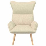 Fauteuil relaxant Crème 69 x 74 x 93 cm tissu