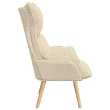Fauteuil relaxant Crème 69 x 74 x 93 cm tissu