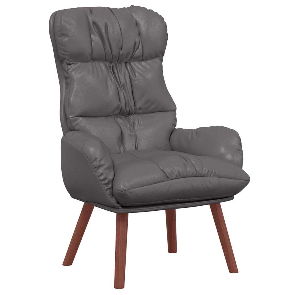 Fauteuil relaxant Gris 69 x 74 x 93 cm Faux cuir